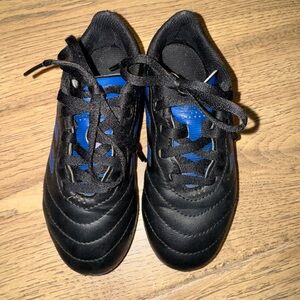 Boys Adidas Black and Blue Soccer Cleats